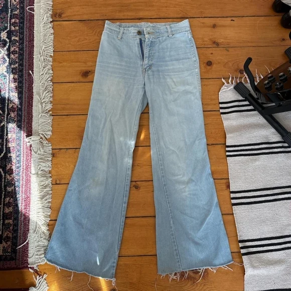 ⭐️ Vintage 70s Britannia Flare Jeans ⭐️ - Picture 2 of 4